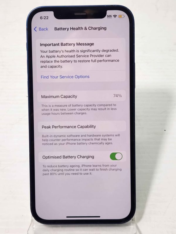 APPLE IPHONE 12 MOBILE PHONE-BLUE #GN383319 - Image 12