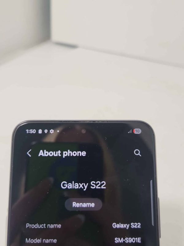 SAMSUNG GALAXY S22 MOBILE PHONE #GN380868 - Image 6