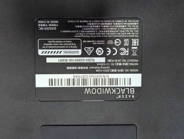 Razer Black Widow Gaming Keyboard (RZ03-0286) - BP354730 - Image 7