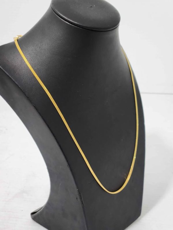 22CT YELLOW GOLD MESH NECKLACE #GN384536 - Image 5