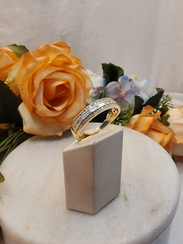 Ladies 9ct Yellow Gold Diamond Ring - IP378287-1 - Image 11