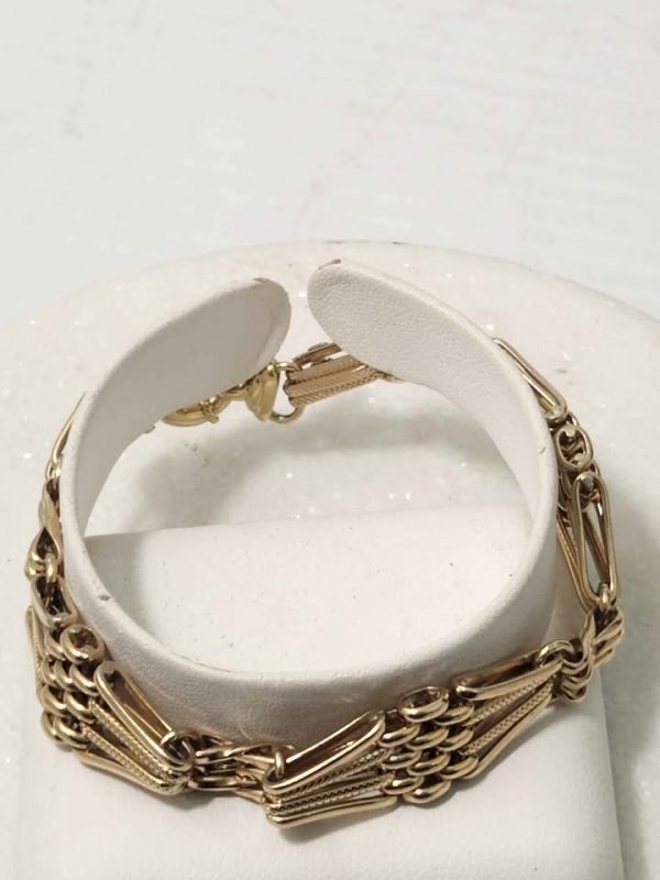 9CT YELLOW GOLD GATE BRACLET #GN380968 - Image 11