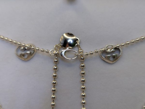 Ladies 925CT Silver Gucci 3 Pce Necklace, Bracelet and Earring Set (34.7gms) - BP384073 - Image 13
