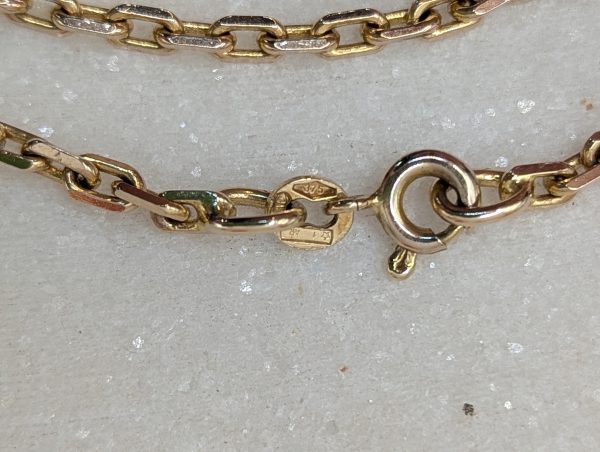 Ladies 9CT Yellow Gold Box Chain Necklace (9.8gms) - BP336288 - Image 4