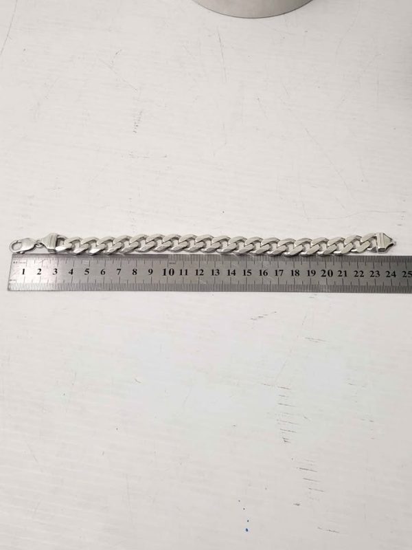 MENS 925CT SILVER BRACELET #GN379266 - Image 5
