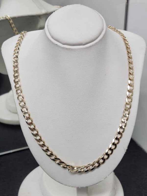 9CT YELLOW GOLD CURB LINK NECKLACE #GN380654 - Image 7
