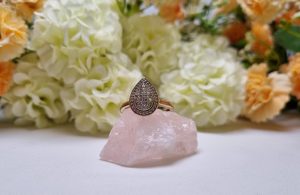 9ct Yellow Gold Pear Cluster Ring TW386620