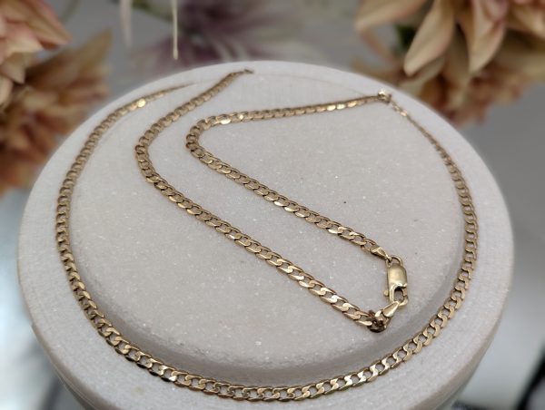 Ladies 9CT Yellow Gold Curblink Chain Necklace (8.9gms) - BP386669