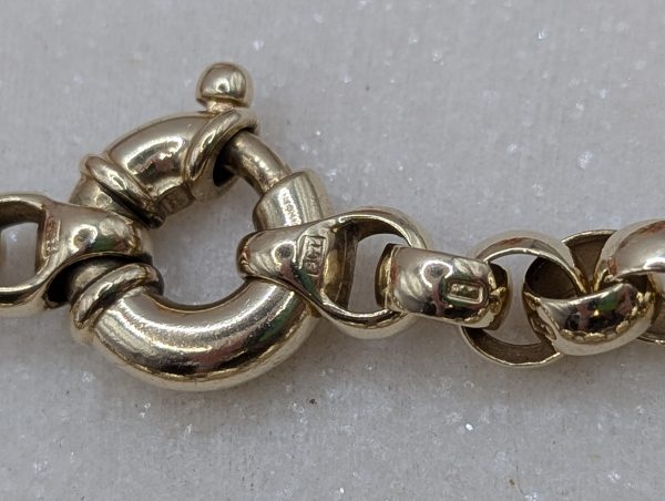 Ladies 9CT Yellow Gold Belcher Bracelet (19.9gms) - BP390111 - Image 6