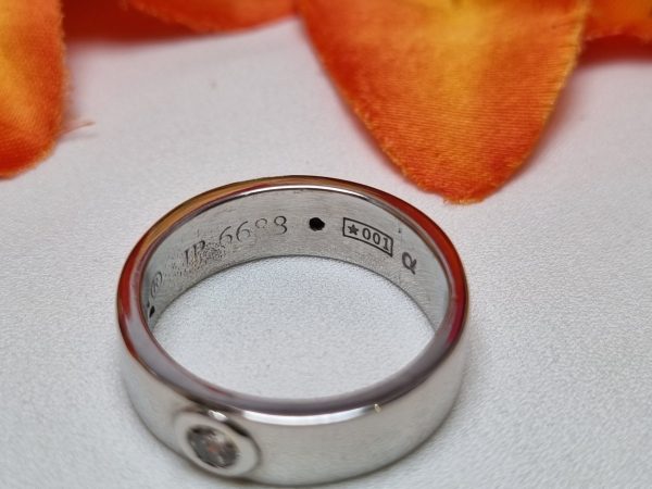 9ct White Gold Solitaire Band TW370881 - Image 10