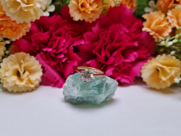 9ct Yellow Gold Solitaire Ring TW369925