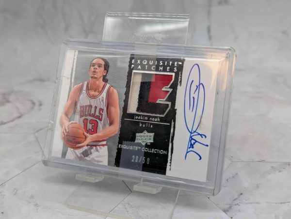 Upper Deck NBA Bulls Joakim Noah Autographed Game-Used Memorabilia and Card (29/50) - BP374646-5