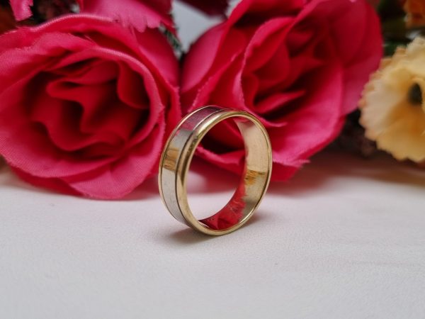 18ct Two-Tone Gold Band TW370068 - Image 5