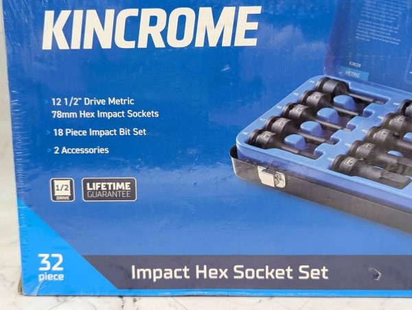 Kinchrome 32 Pce 1/2 Drive Impact Hex Socket Set (K28228) - BP386513 - Image 2