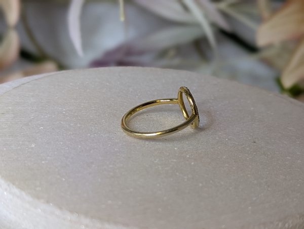 Ladies 9ct Gold Circle Ring - BP383269 - Image 3