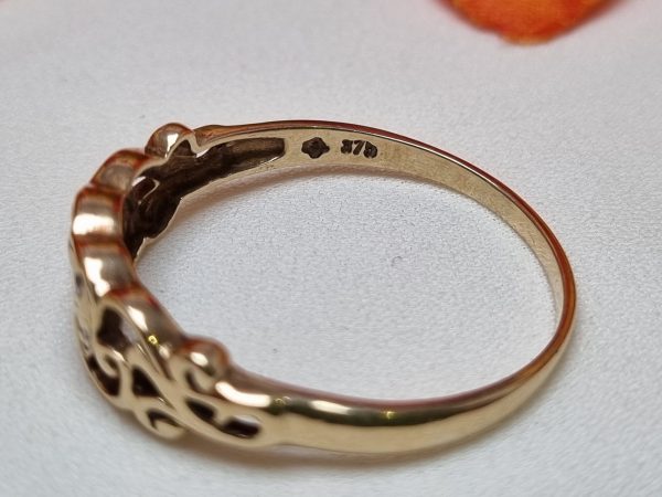 9ct Yellow Gold Heart Ring TW355283 - Image 7