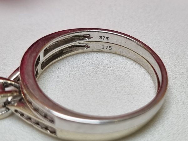 9ct White Gold Bridal Set TW383873 - Image 3