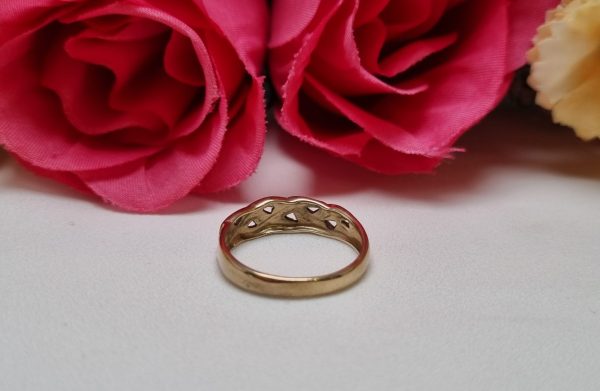 9ct Yellow Gold Weave-Pattern Ring TW378816 - Image 10