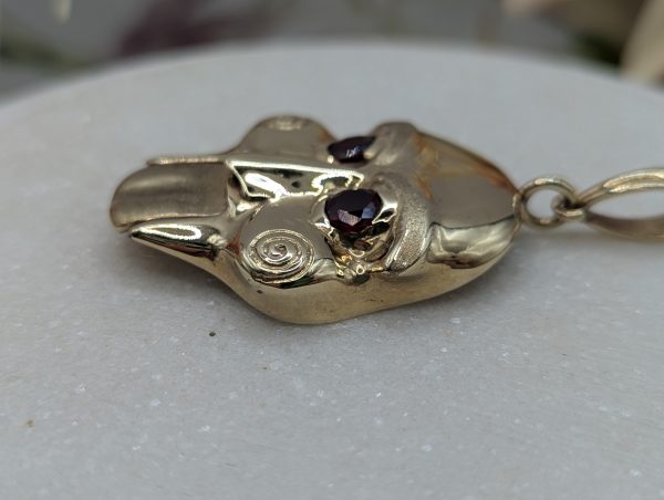 Unisex 9CT Yellow Gold and Ruby Jigsaw Pendant (14.3gms) - BP388208 - Image 5