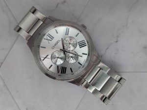 Mens Chisel Silver Vector Watch (5829021) - BP385125