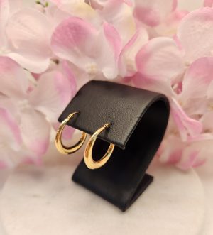 Ladies 9CT Yellow Gold Chunky Hoops - IP384760