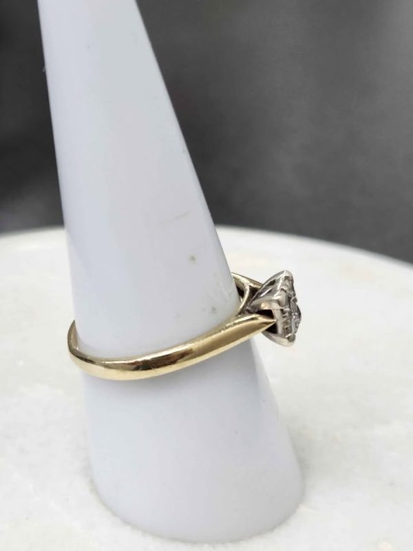9CT YELLOW GOLD DIAMOND RING #GN387799 - Image 9