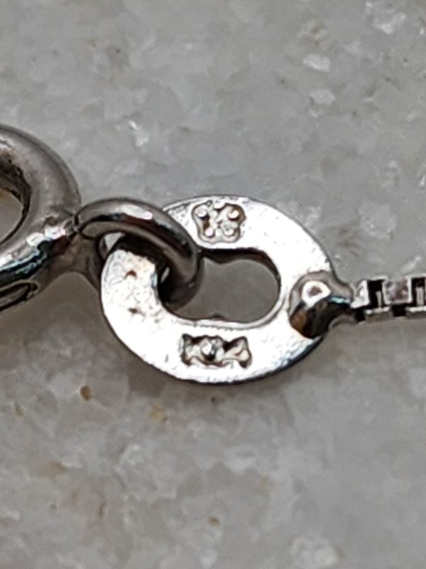 14CT White Gold Box Chain 20cm - IP333342 - Image 7