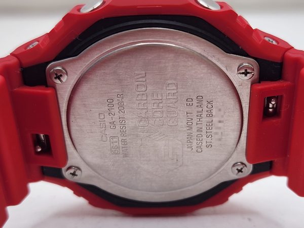 Casio G-SHOCK Men's Resin Analogue Digital Watch GA2100 Red - IP389884 - Image 12