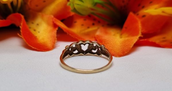 9ct Yellow Gold Heart Ring TW355283 - Image 8