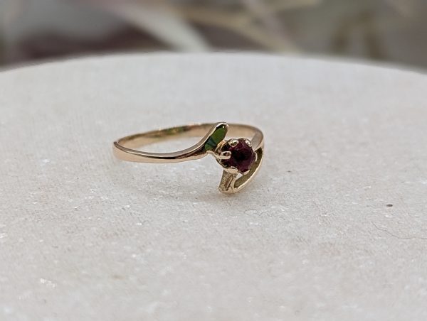 Ladies 10CT Yellow Gold Stone Ring (1.0grm) - BP384410 - Image 5
