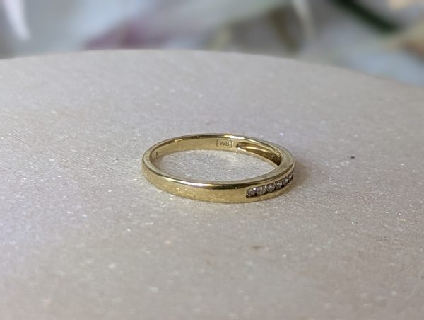 Ladies 9ct Gold Diamond Ring - BP387527 - Image 9