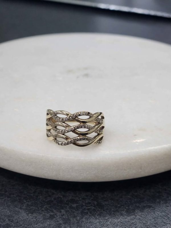 9CT YELLOW GOLD RING #GN388200 - Image 3