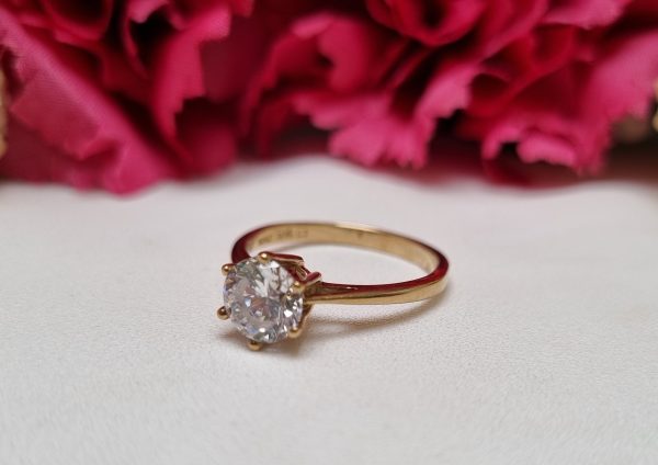 9ct Yellow Gold Solitaire Ring TW369925 - Image 2