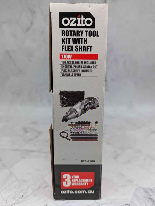Sealed Ozito 170W Rotary Tool Kit With Flex Shaft (RTR-4100) - BP389919 - Image 5