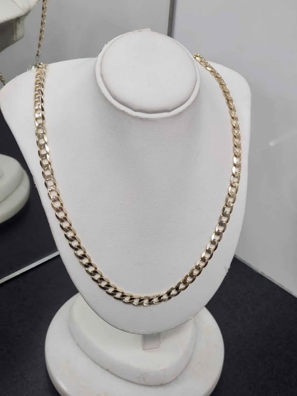 9CT YELLOW GOLD CURB LINK NECKLACE #GN380654 - Image 11