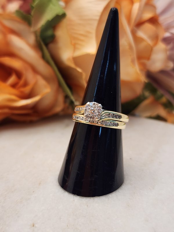 Ladies 9CT Yellow Gold Diamond Ring - IP387913-1 - Image 5