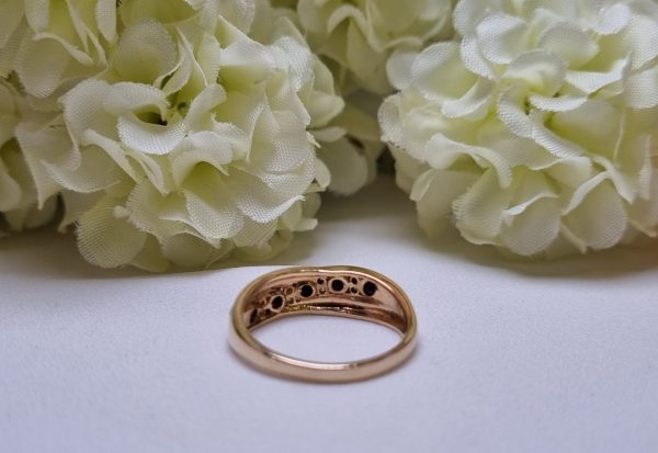 9ct Yellow Gold Channel Set Blue Stone Ring TW370886 - Image 5