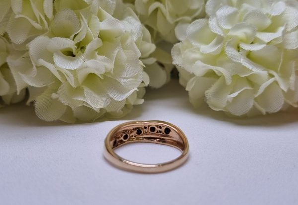 9ct Yellow Gold Channel Set Blue Stone Ring TW370886 - Image 10