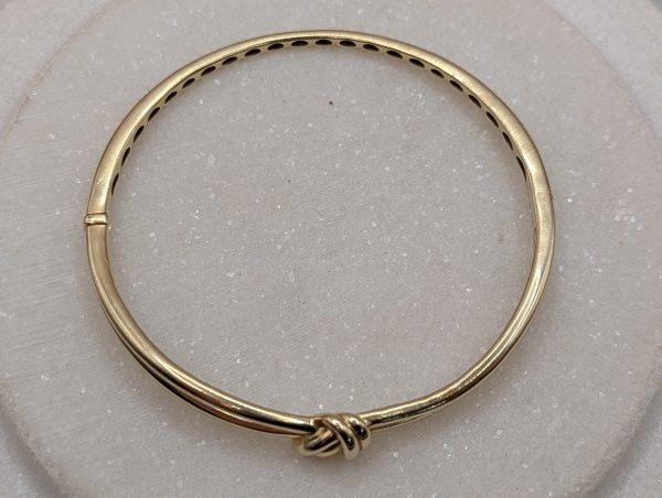 Ladies 10CT Yellow Gold Tieknot Bangle (12gms) - BP382831 - Image 3