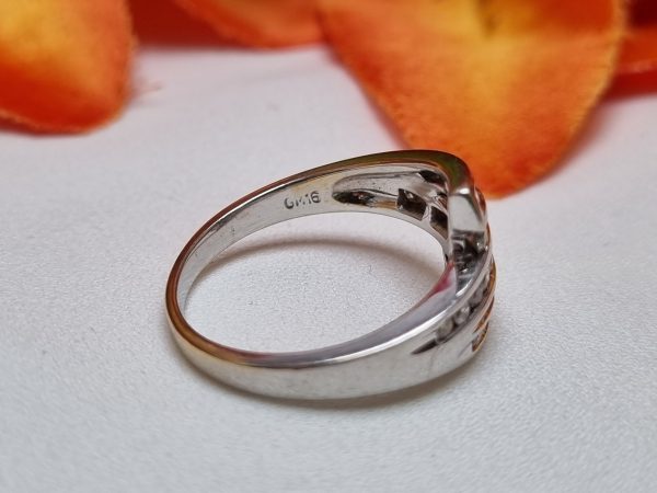 9ct White Gold Channel Set Diamond Dress Ring TW384821 - Image 4