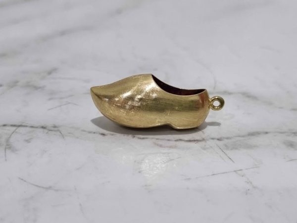 14CT YELLOW GOLD SHOE PENDANT TW384818-3 - Image 10