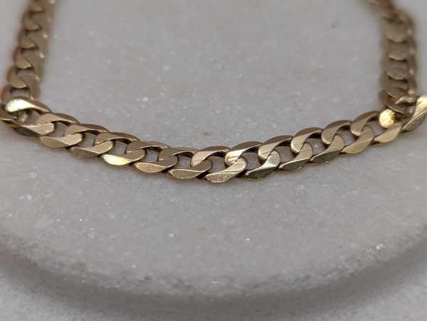 Mens 9CT Yellow Gold Curblink Chain Bracelet (9.1gms) - BP368594 - Image 2