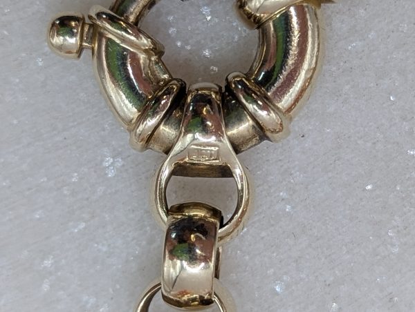 Ladies 9CT Yellow Gold Belcher Bracelet (19.9gms) - BP390111 - Image 5