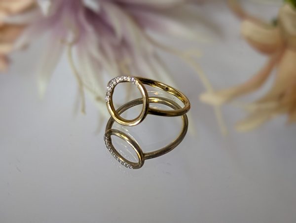 Ladies 9ct Gold Circle Ring - BP383269 - Image 11
