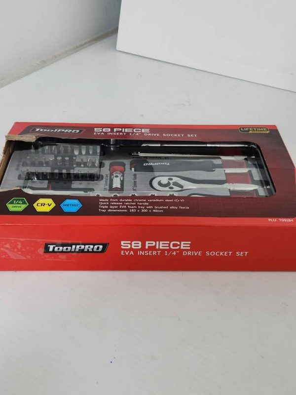 TOOLPRO 58 PIECE SOCKET SET #GN386390 - Image 6