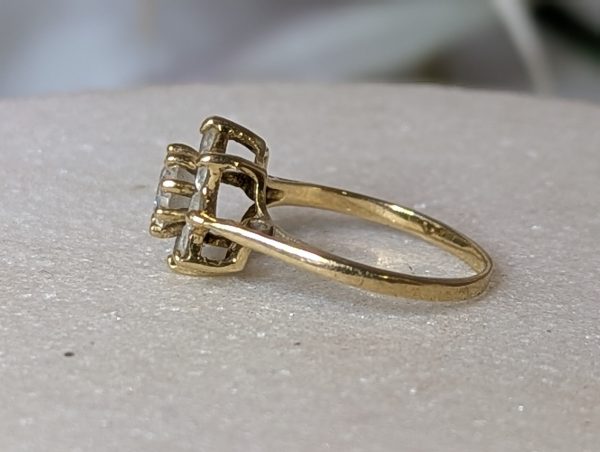 Ladies 9ct Gold Flower Pattern Ring - BP370602 - Image 7