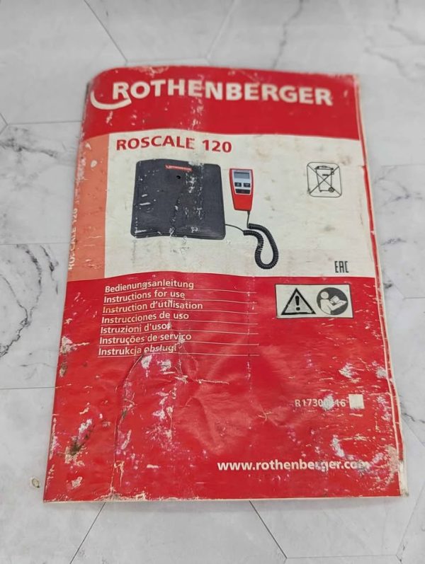 Rothenberger RoScale 120 Digital Scale (120Kg) - BP387038 - Image 7