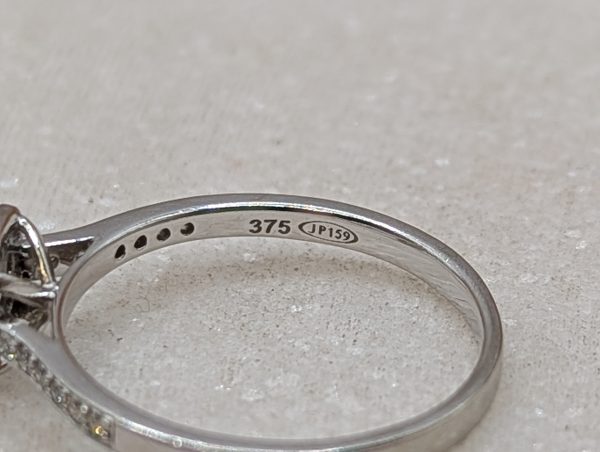 Ladies 9CT White Gold Diamond Ring (1.7gms) - BP365731 - Image 6