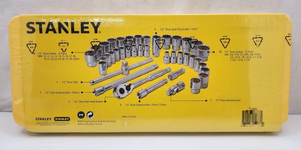 Stanley Socket Set 1/2" Drive Metric/SAE 40 Piece - IP385111 - Image 4