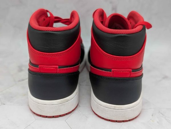 Nike Air Jordan 1 Mid Shoes (Black/Fire - Size US9) - BP388729 - Image 5